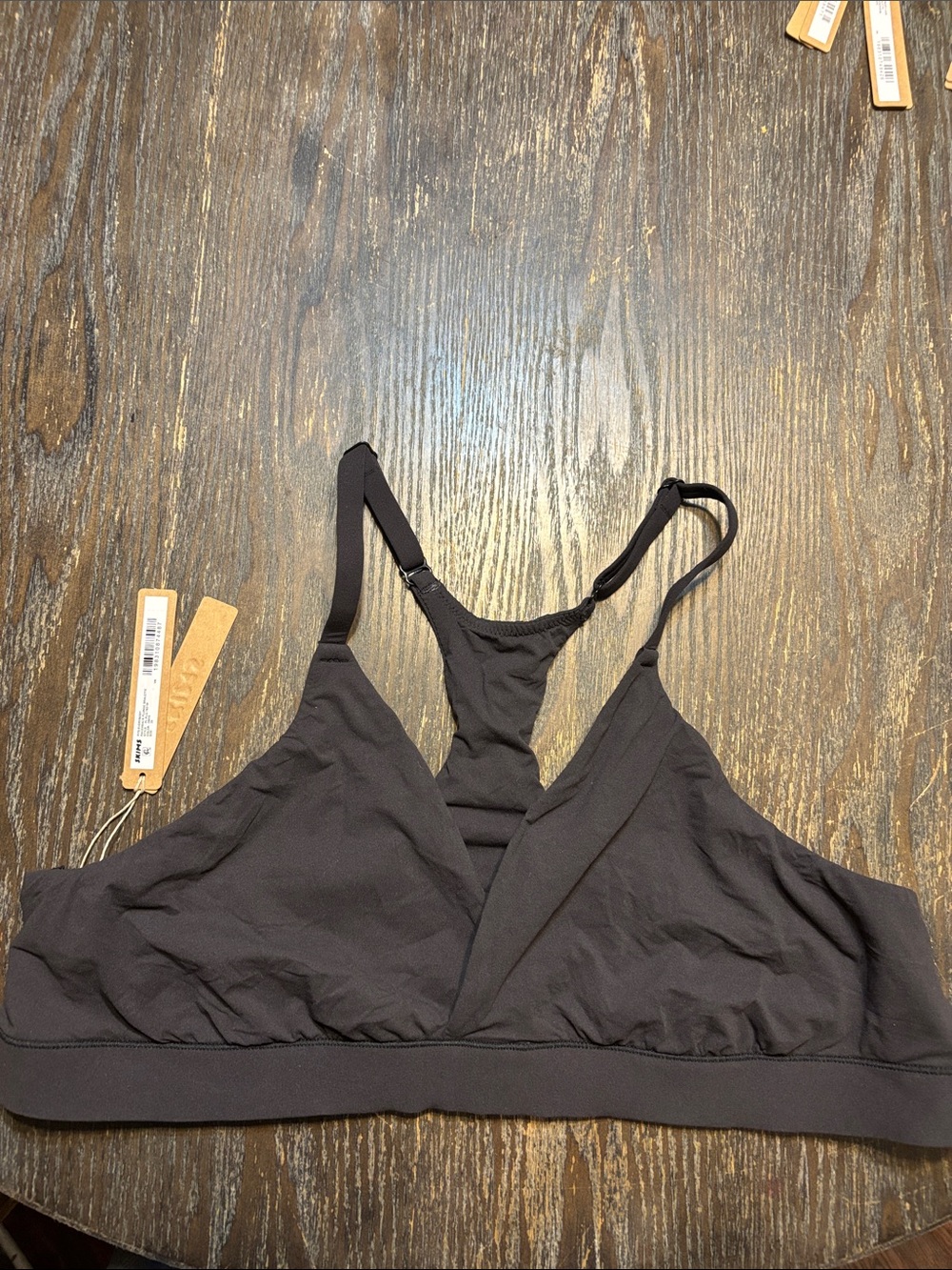 SKIMS Fits everybody Black 3X NWT Bralette with Racerback